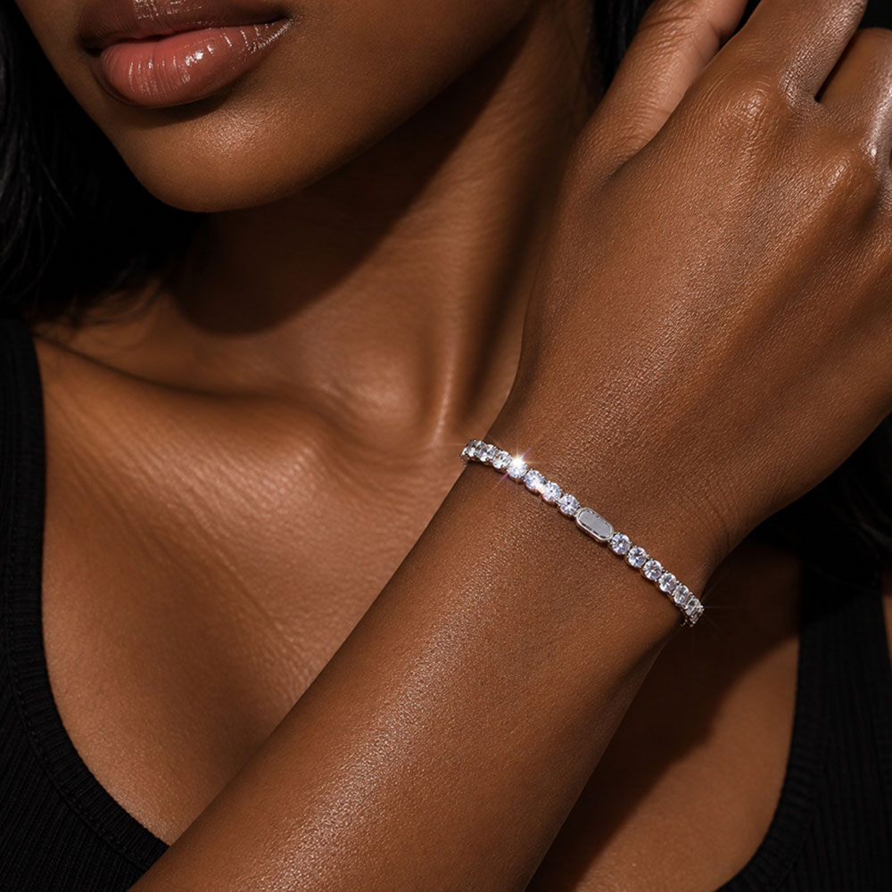 Tennis Bracelet Cubic - Теннисный браслет ESKEEM 3/4/5 мм с