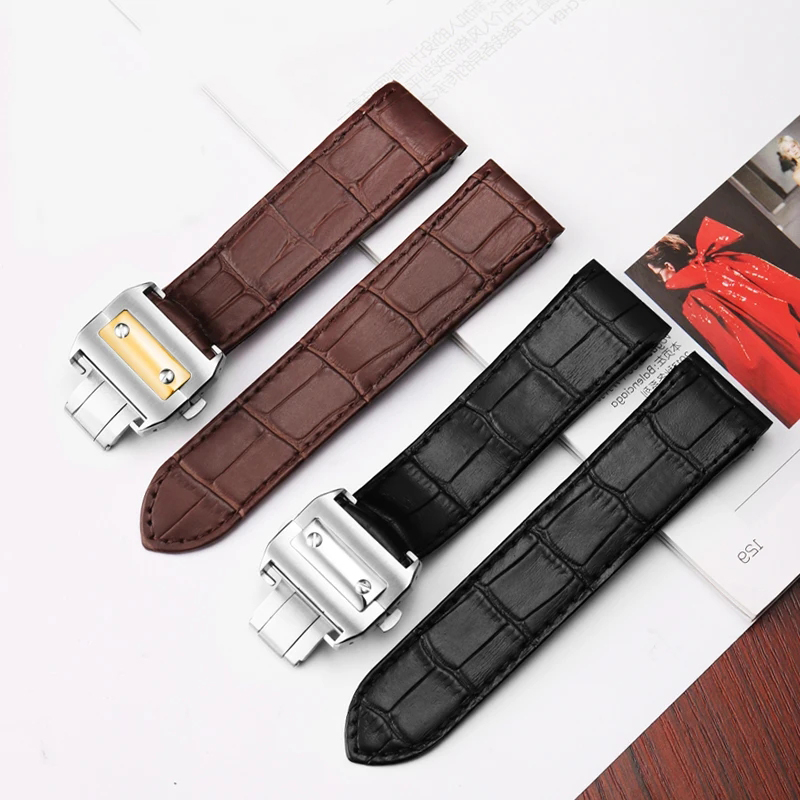 Cartier Watch Santos - Высококачественный ремешок для часов из воловьей