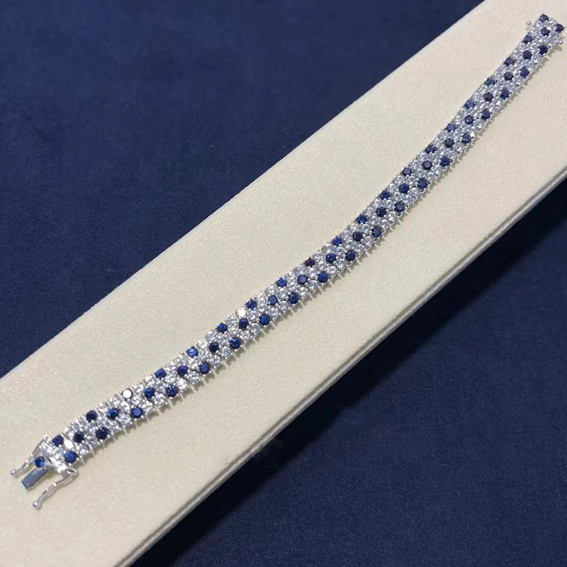 Женский двухрядный теннисный б – обзор и цена Tennis Bracelet Cubic