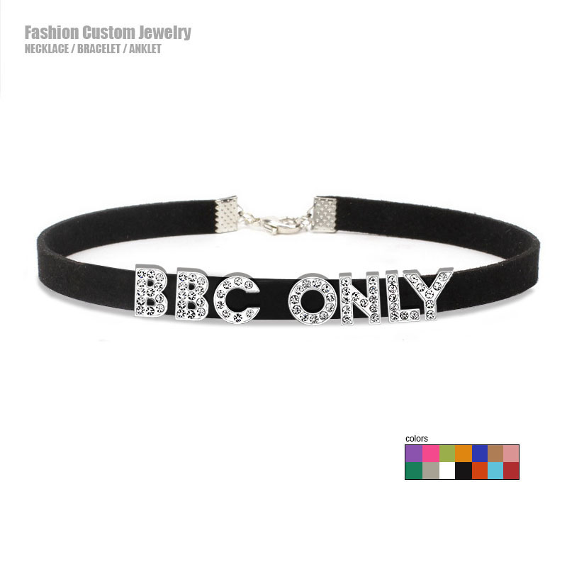 Ожерелье со стразами и буквами – обзор и цена Crystal Choker Necklace