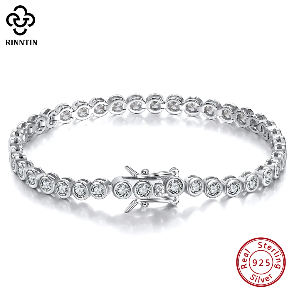 Rinntin блестящий теннисный бр – обзор и цена Tennis Bracelet Cubic