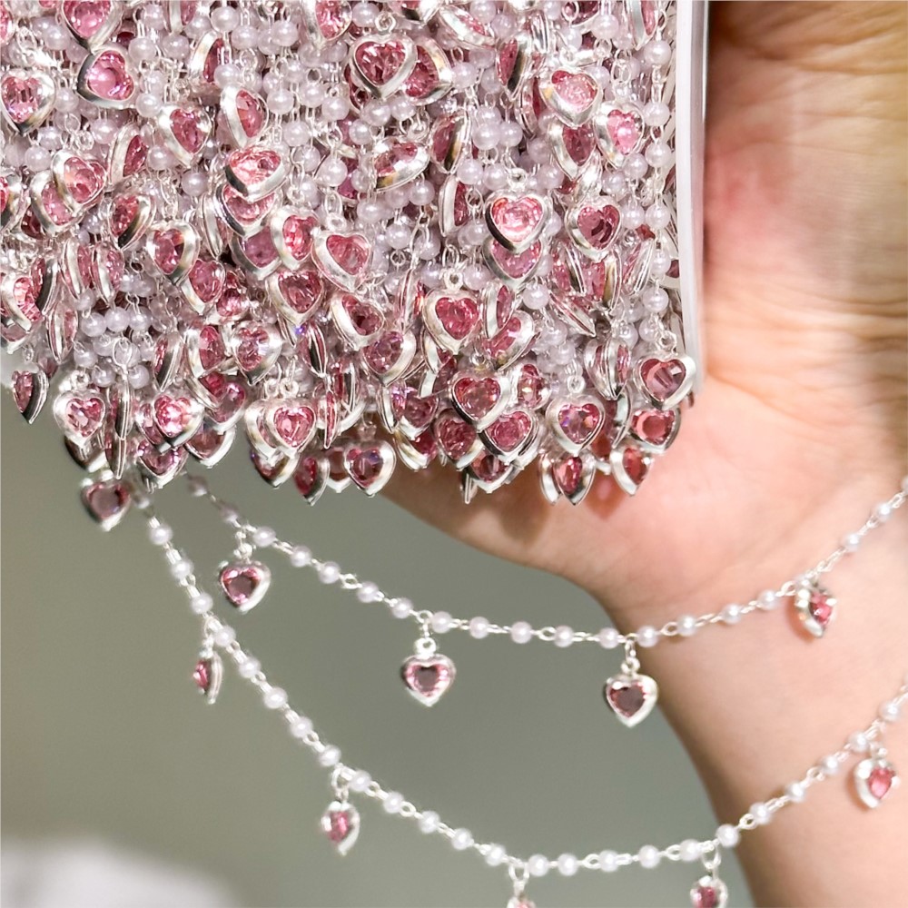 Цепочка из латуни с розовыми х – обзор и цена Crystal Choker Necklace