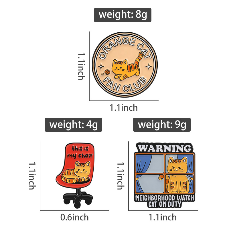 Эмалевые значки Orange Cat Fan – обзор и цена Jewelry Watches For Kids