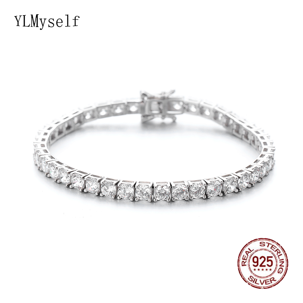YLMyself 925 Серебряный теннис – обзор и цена Tennis Bracelet Cubic