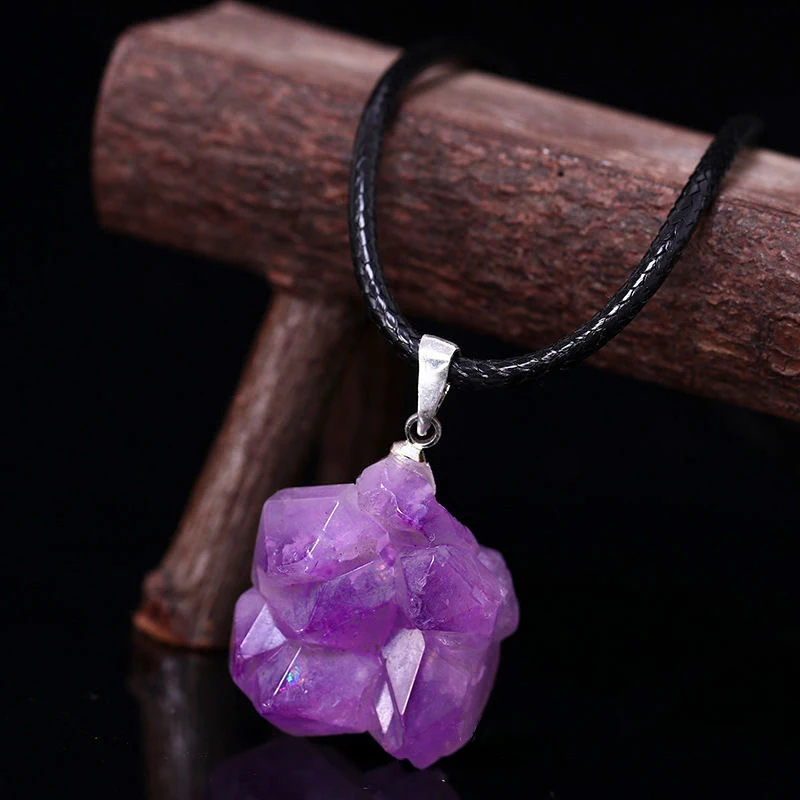 Ожерелье с натуральными аметис – обзор и цена Crystal Choker Necklace